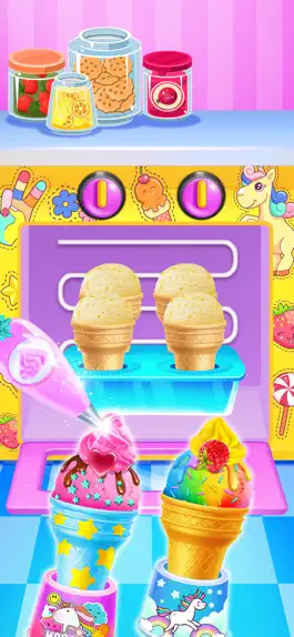 Game screenshot Rainbow Cone Dessert Maker apk