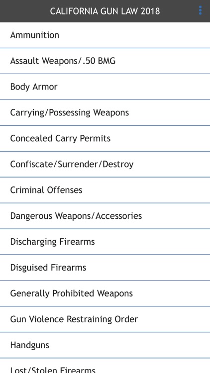 California Gun Law 2018