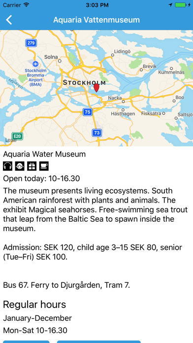 Stockholm museums Screenshot