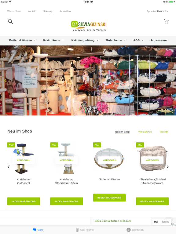 Katzen Deko - Sisal Rechner