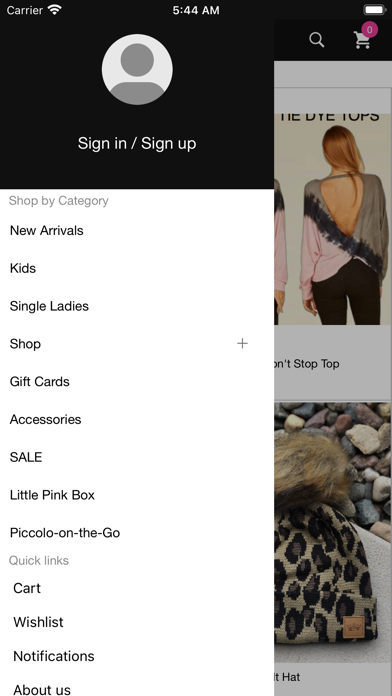 Piccolo Boutique Screenshot 1 - AppWisp.com Piccolo Boutique Screenshot 1 - AppWisp.com