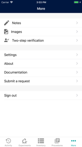 eLABJournal screenshot