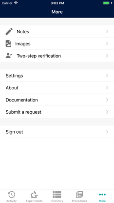 eLABJournal screenshot 3