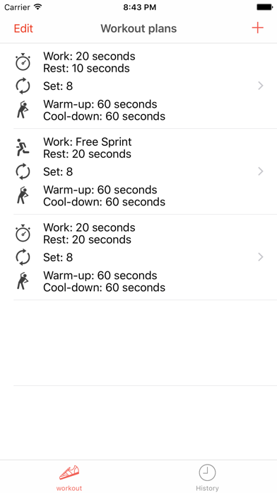 HIIT Watch Screenshot