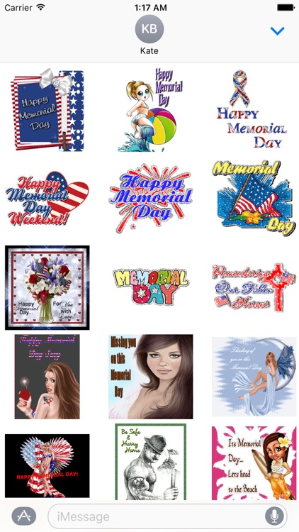 Animated Memorial Day Sticker
