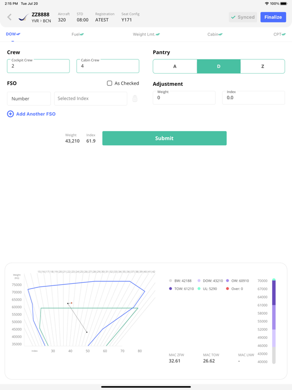 Screenshot #6 pour Abomis Weight and Balance