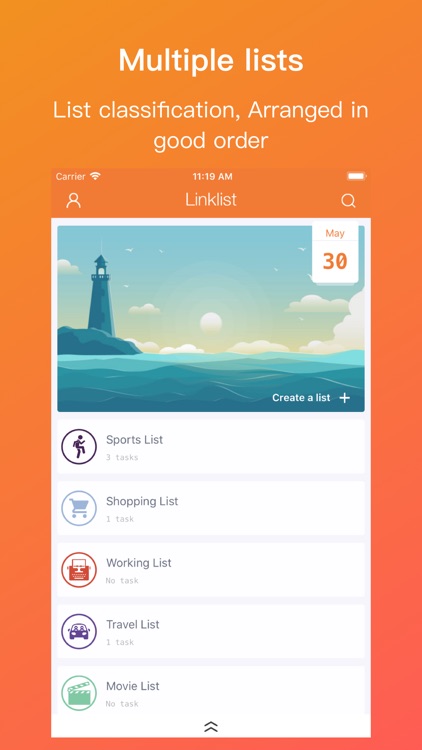 Linklist-Focus task management