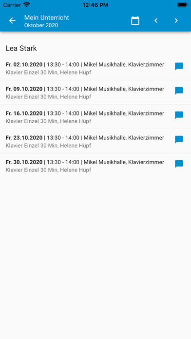 Musikschule Frankfurt Screenshot