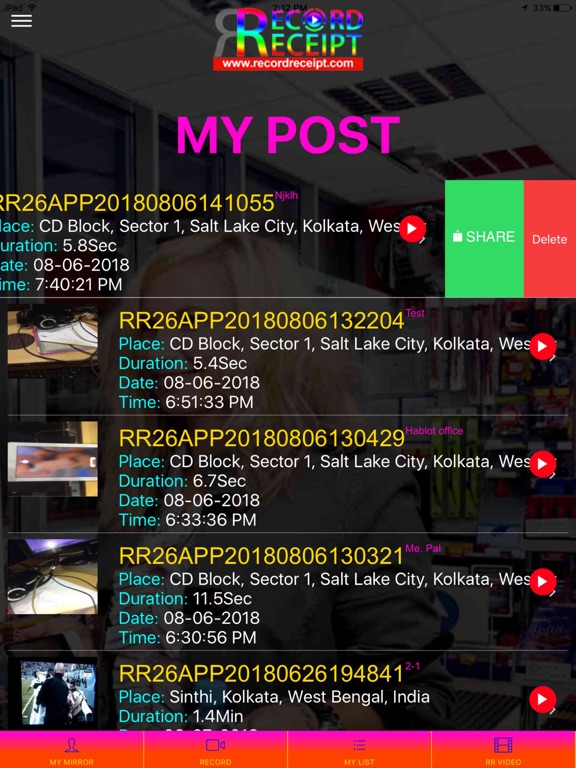 Screenshot #6 pour RecordReceipt Best C.Y.A Tool