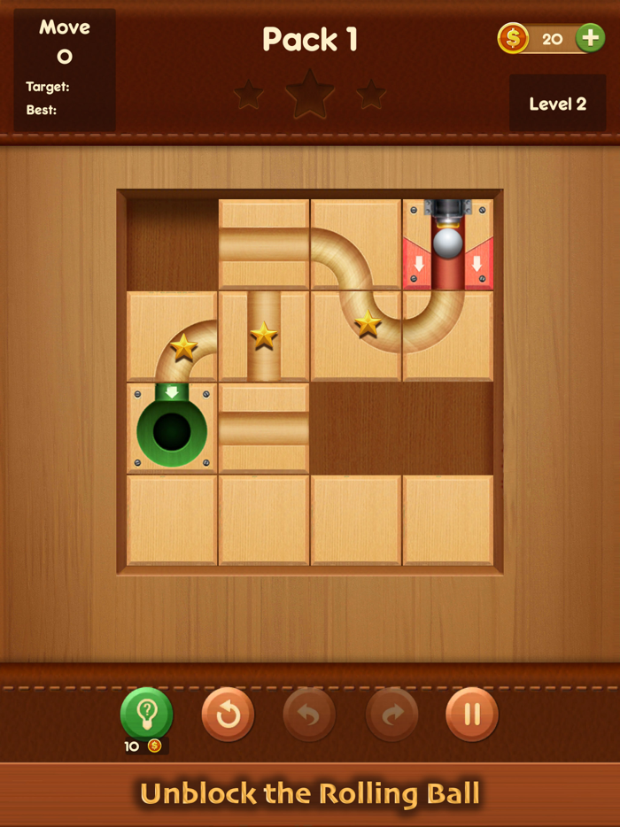 Move the Ball  Slide Puzzle