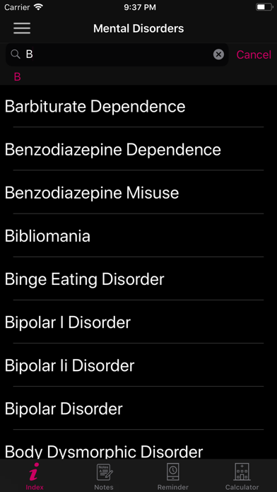 Mental Disorders Premium Screenshot