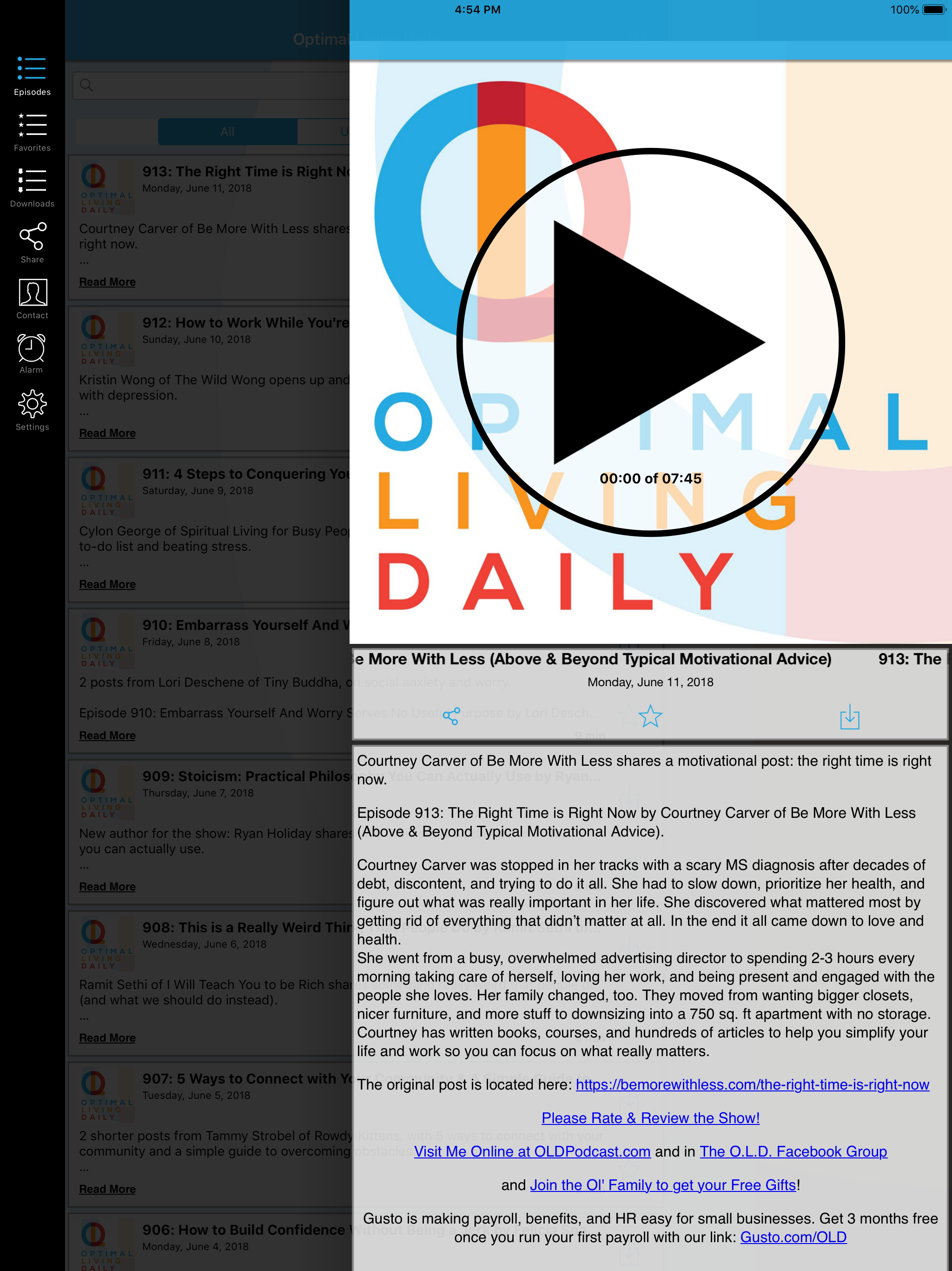 Optimal Living Daily screenshot 6