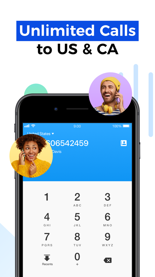 #2. Dingtone: Phone Calls + Texts (iOS) By: Sixapps Limited