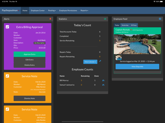 Paythepoolman iPad screenshot 3 - Business app