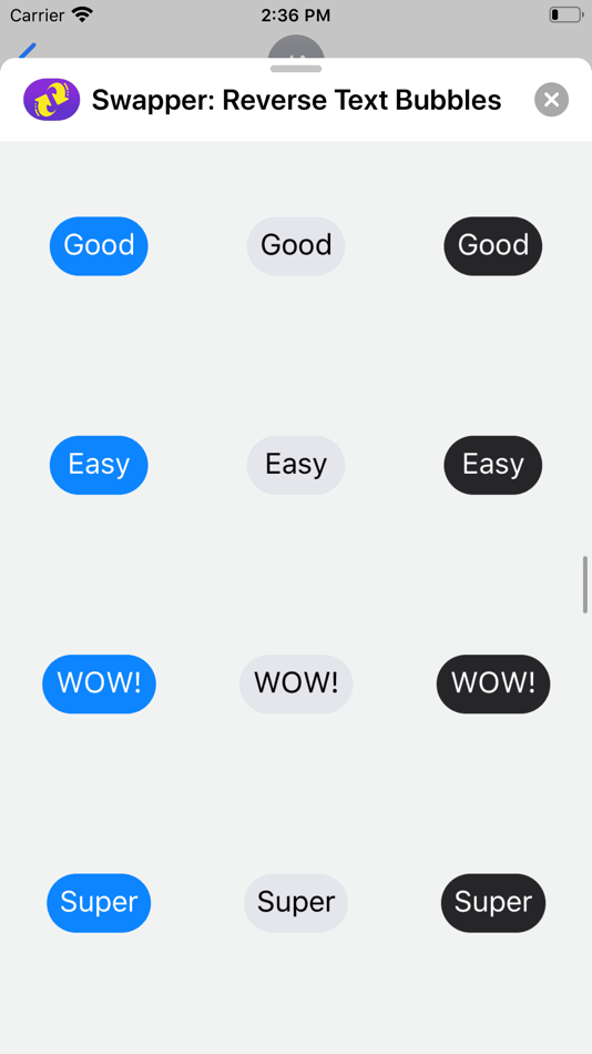 #7. Swapper: Reverse Text Bubbles (iOS) 由: Arturo Estrada De Leon