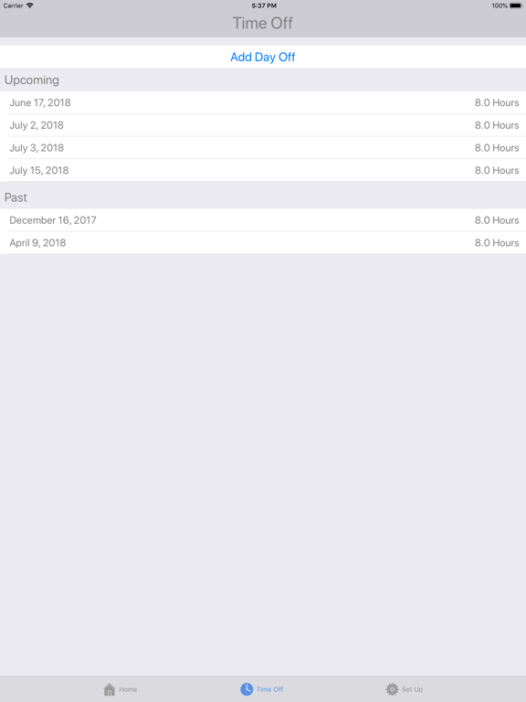 Screenshot #6 pour Time Off Tracker
