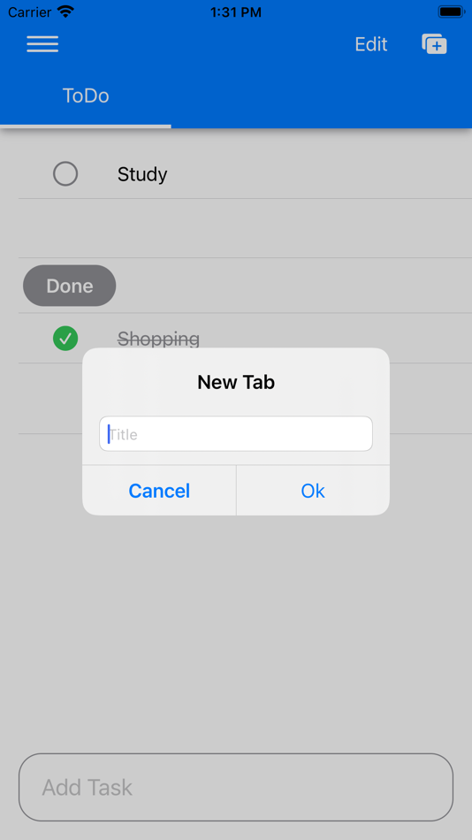 #2. Tab Tree ToDo (iOS) By: kohei yamane