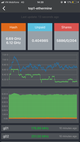 Mining Pool Monitor screenshot