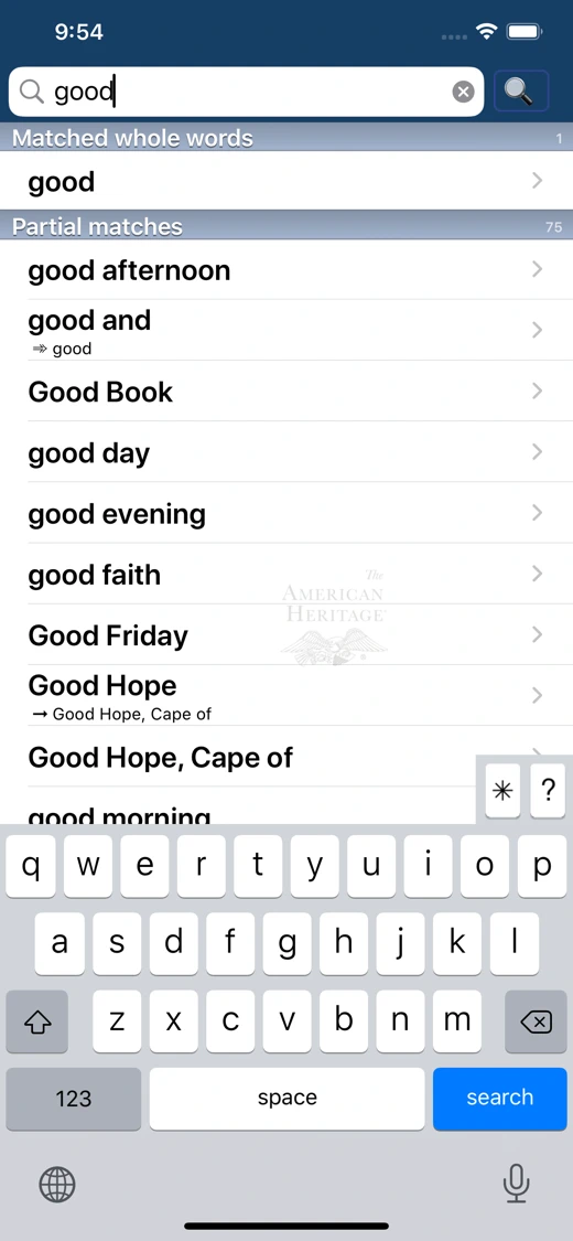 American Heritage Dictionary 5 screenshot 5
