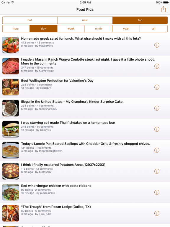 Screenshot #2 for Food Pics