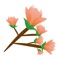 There are many bright flower sticker pictures in LUATIHE