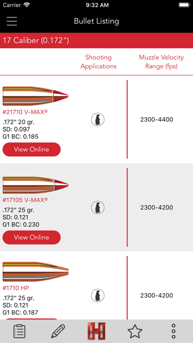 Screenshot #2 pour Hornady Reloading Guide