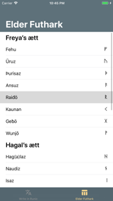 Write in Runic screenshot