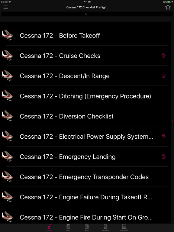 Screenshot #5 pour Cessna 172 Checklist Preflight