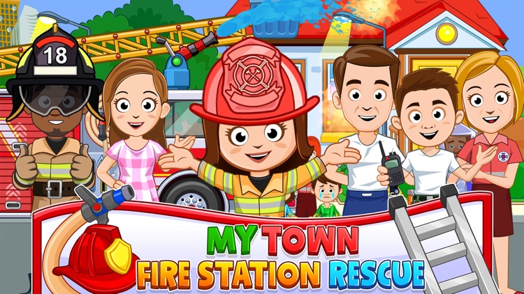 My Town : Fire station Rescue screenshot-0