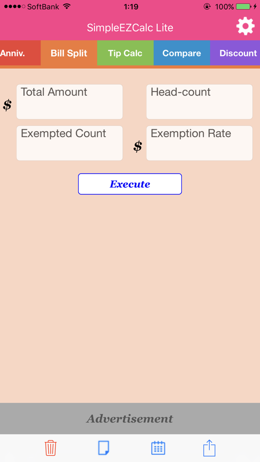 #2. Simple Easy Calc Lite (iOS) Podle: Hiroyuki Suzuki