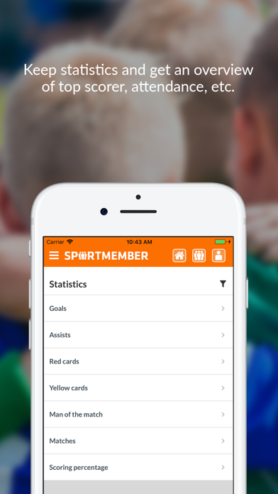 SportMember - Mobile team app Screenshot