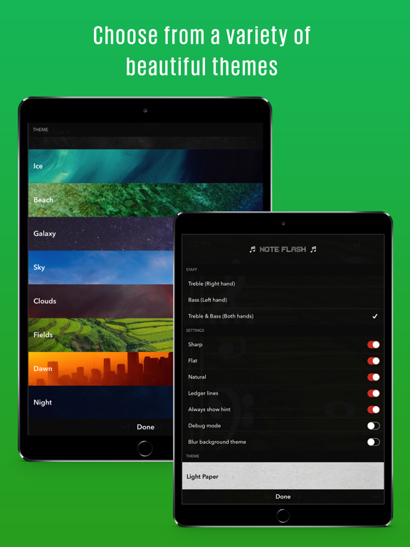 Note Flash Music Sight Reading iPad screenshot 5 - Music app