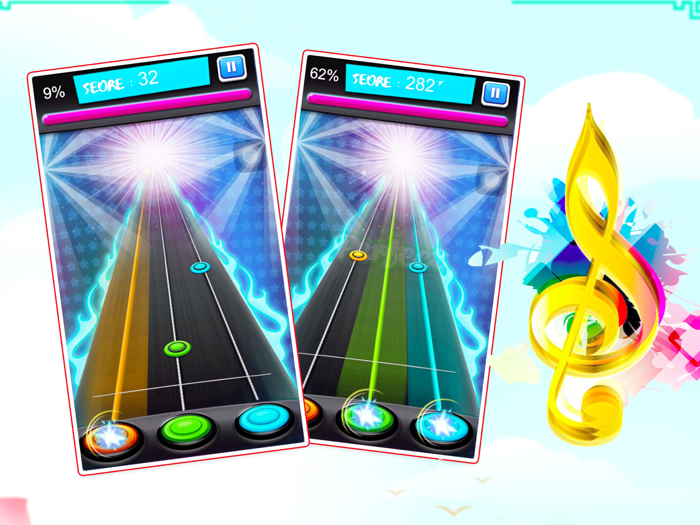 滚动的音符 - 节奏打点大师动作闯关小游戏
