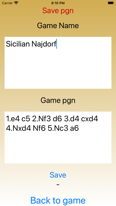 Chess - pgn Screenshot