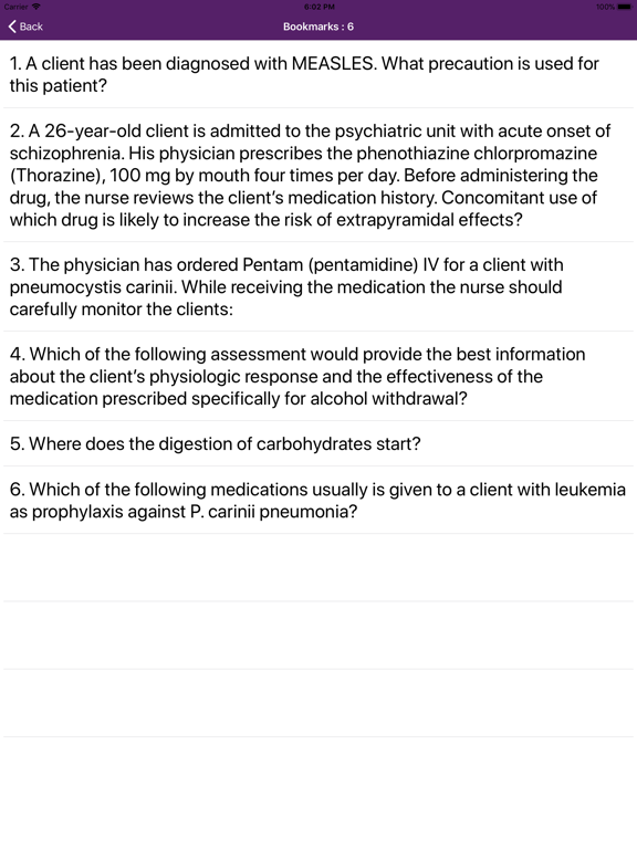 Nclex-RN Mock 10000 Questions iPad screenshot 5 - Education app