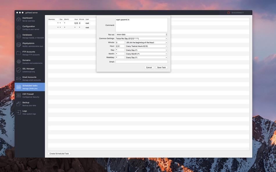 #10. goPanel 2 - Web Server Manager (macOS) Podle: Global Web SRL