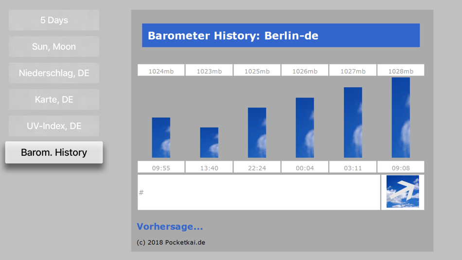 #8. LCD Weather Barometer (iOS) 由: Kai Bruchmann
