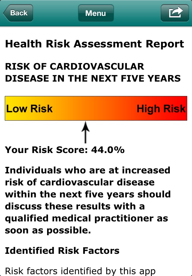 Cardiovascular Risk Calculator screenshot 3