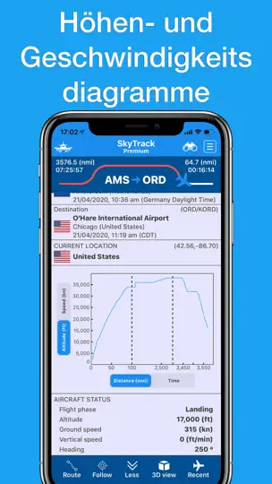 Screenshot von SkyTrack | Flugradar Fly Radar auf dem iPhone 10
