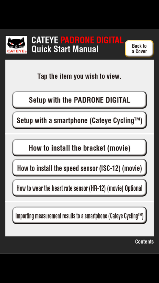 #2. PADRONE DIGITAL Quick Start (iOS) By: CatEye Co., Ltd.