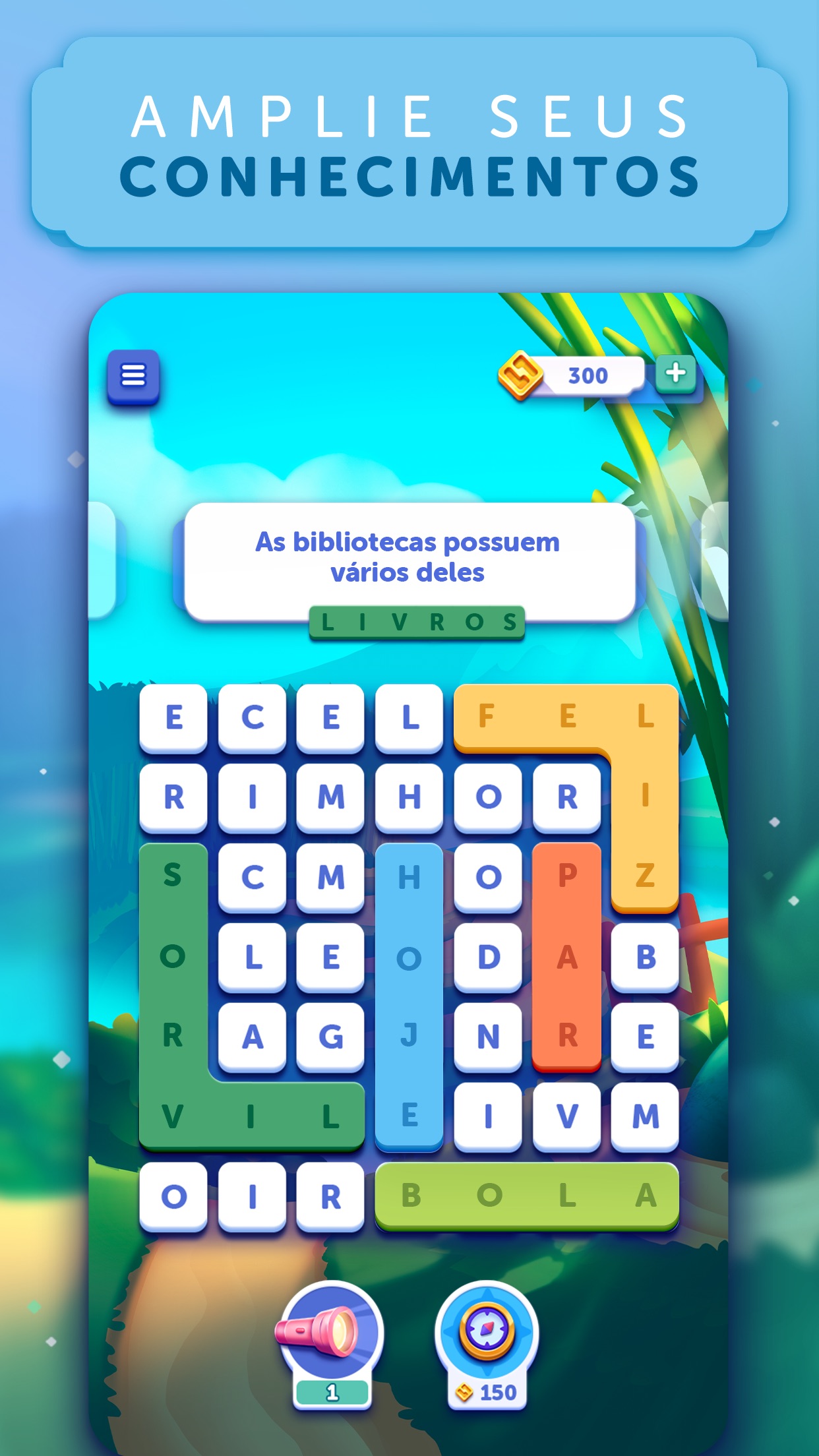 Screenshot do app Word Lanes: Trivia Relaxante