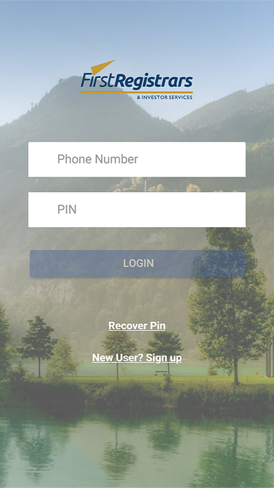 First Registrars Mobile app screenshot