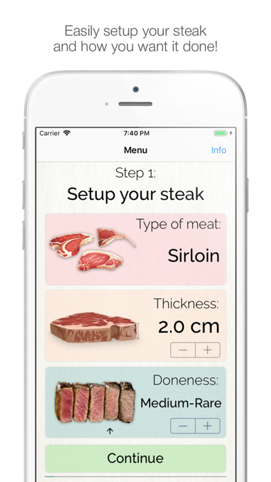 Screenshot #1 pour Steak Guide: Cook Perfect Meat