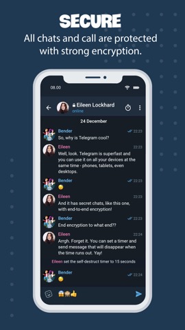 Tele Messenger Chat Secureのおすすめ画像6