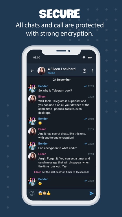 Tele Messenger Chat Secure screenshot-5