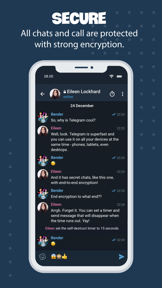#6. Tele Messenger Chat Secure (iOS) 由: Hoan Ngo Quoc