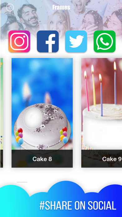 Birthday Cake Photo Frame 2018 iPhone screenshot 5 - Photo & Video app