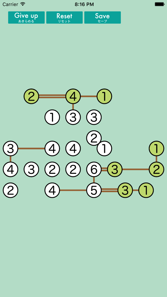 #3. Bridges (Logic puzzle) (iOS) Podle: Yuki Fujimoto