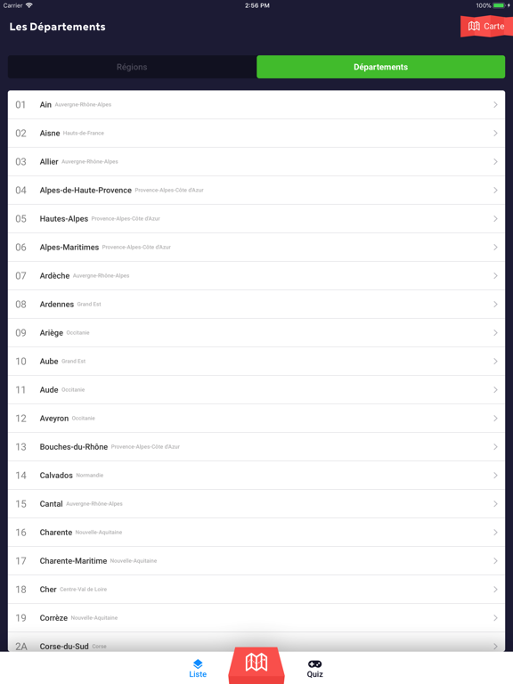 Screenshot #6 pour Les Départements App Originale
