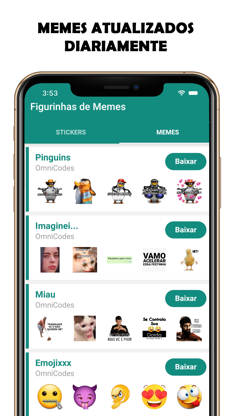 Figurinhas de Memes - Stickers screenshot 1